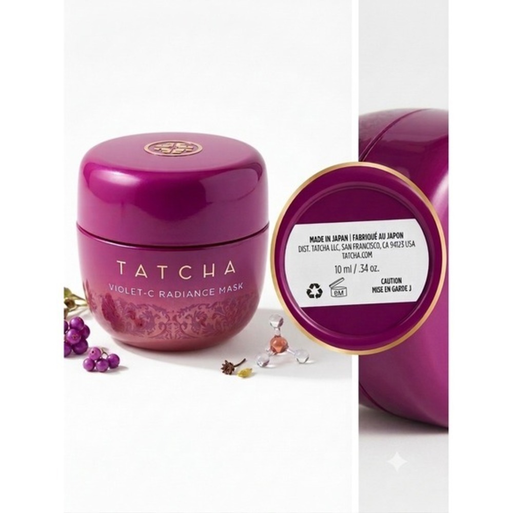 Tatcha Violet-C Radiance Mask 10ml .34oz Travel Size Vitamin C AHA Brightening